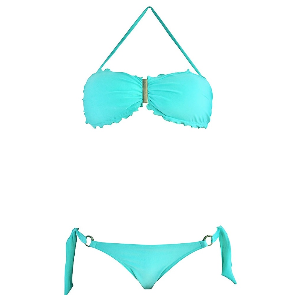 Cia Maritima Turquoise Bandeau Bikini